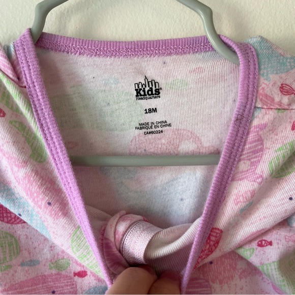 Kids Headquarters Baby Girl Zip-Up Sleepers Pajamas Lot 2pc 18M Dino Whale Print - Picture 11 of 12